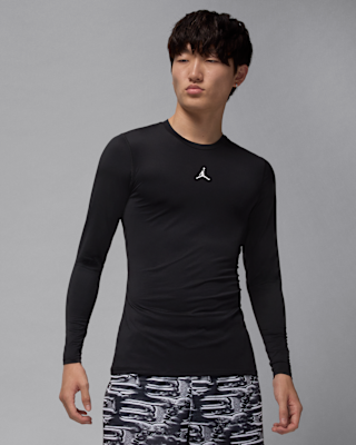 Jordan DRI-FIT ブラック ウォームアップウェア M+J+DF+SPRT+LS+BASELAYER.png